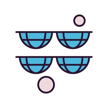 Vektör Toprak Simgesi, vektör illüstrasyonu  