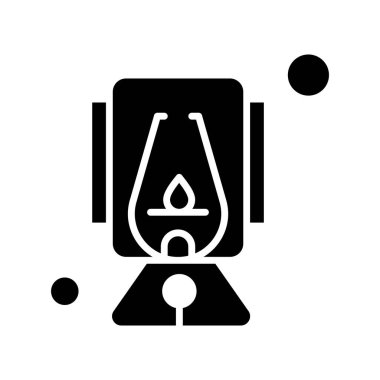 Vektör kamp simgesi, vektör illüstrasyonu