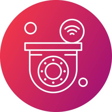 Nesnelerin internet konseptinin basit vektör simgesi