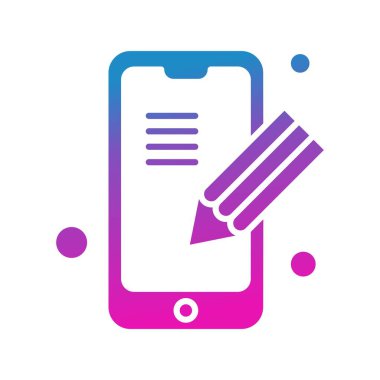 Vektör akıllı telefon simgesi, vektör illüstrasyonu  