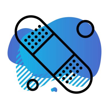 Vektör kamp simgesi, vektör illüstrasyonu