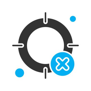  hedef simge, vektör illüstrasyonu