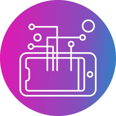 teknoloji konsept simgesi, vektör illüstrasyonu