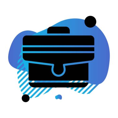 Vektör valizi web simgesi