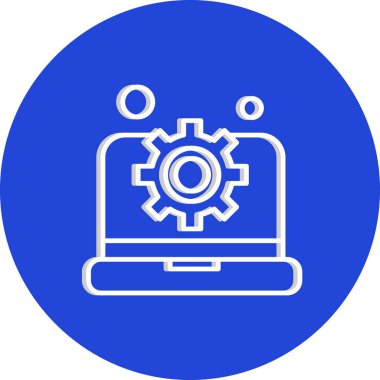  dizüstü bilgisayar simgesi, vektör illüstrasyonu 