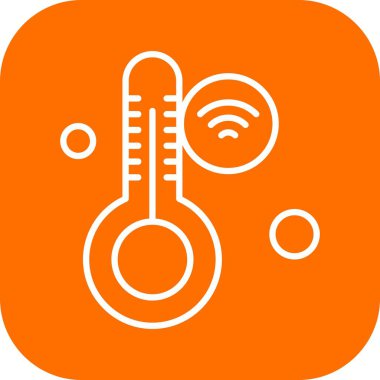 Nesnelerin internet konseptinin basit vektör simgesi