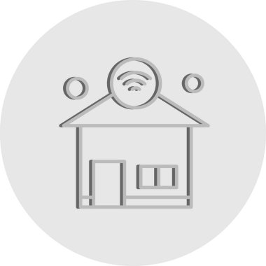 Vektör ev simgesi, vektör illüstrasyonu  