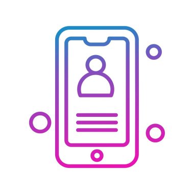 Vektör akıllı telefon simgesi, vektör illüstrasyonu  