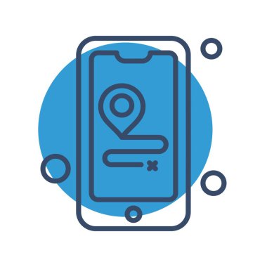 Vektör akıllı telefon simgesi, vektör illüstrasyonu  