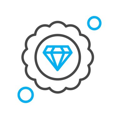 Elmas simgesi vektör illüstrasyonu