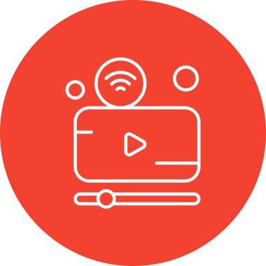 Vektör video oynatıcı Ico