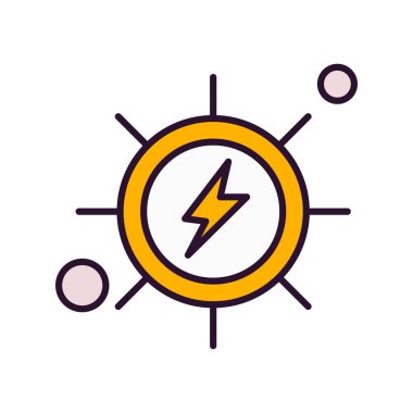 Vektör Enerji Ağı Simgesi