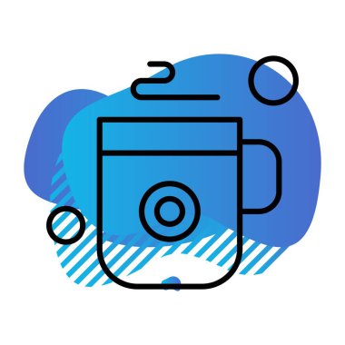 Vektör Kahve İco, vektör illüstrasyon