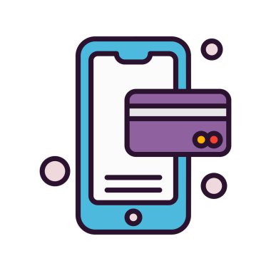 Vektör akıllı telefon simgesi, vektör illüstrasyonu  