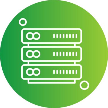 Vektör sunucu web simgesi