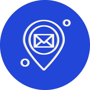 konum web simgesi, vektör illüstrasyonu