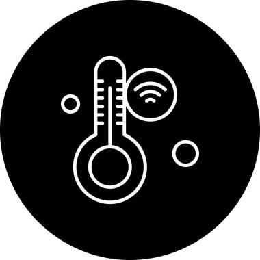 Nesnelerin internet konseptinin basit vektör simgesi