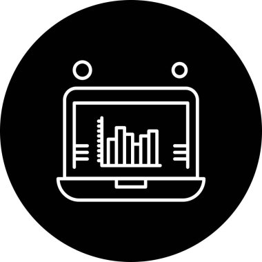 Vektör Analitik Web Simgesi, Vektör İllüstrasyonu