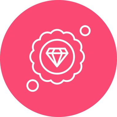 Elmas simgesi vektör illüstrasyonu