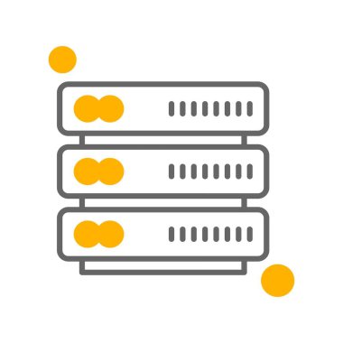 Vektör sunucu web simgesi