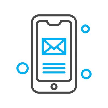 Vektör iletisi web simgesi 