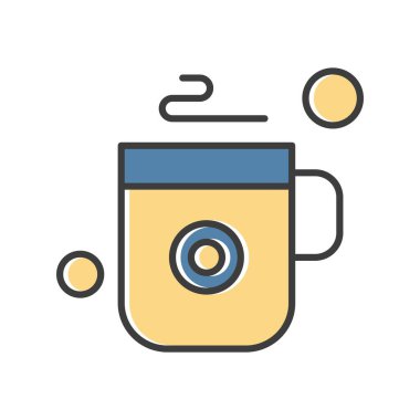 Vektör Kahve İco, vektör illüstrasyon