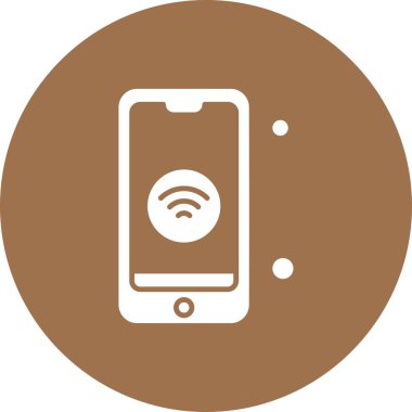 Nesnelerin internet konseptinin basit vektör simgesi