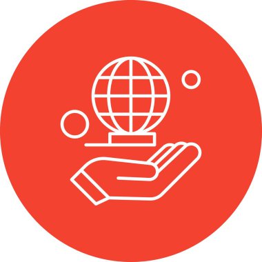 Vektör el ağ simgesi