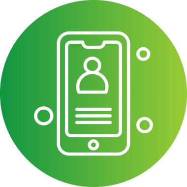 Vektör akıllı telefon simgesi, vektör illüstrasyonu  