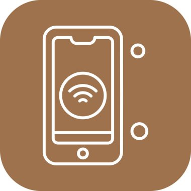 Nesnelerin internet konseptinin basit vektör simgesi