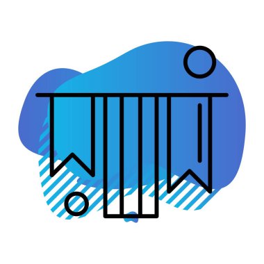 Aziz Patrick konsept simgesi, vektör illüstrasyonu