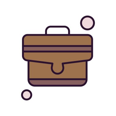 Vektör valizi web simgesi