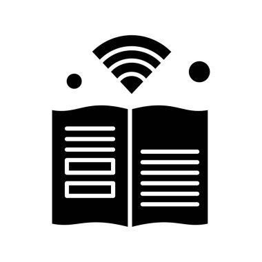 kitap simgesi, vektör illüstrasyonu