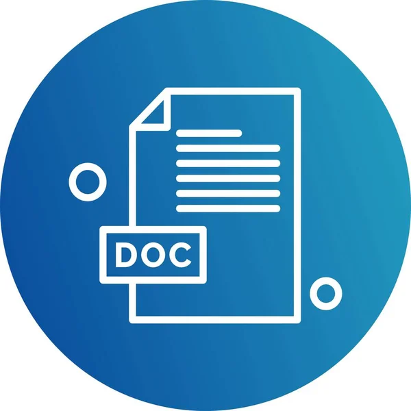 Векторный Файл Doc — стоковый вектор
