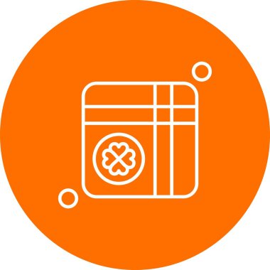 Aziz Patrick konsept simgesi, vektör illüstrasyonu