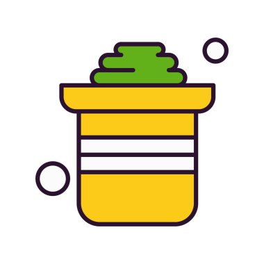 Aziz Patrick konsept simgesi, vektör illüstrasyonu