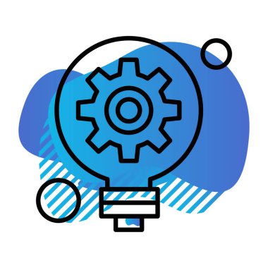 Vektör Ampul Simgesi, vektör illüstrasyonu  