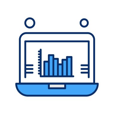 Vektör Analitik Web Simgesi, Vektör İllüstrasyonu