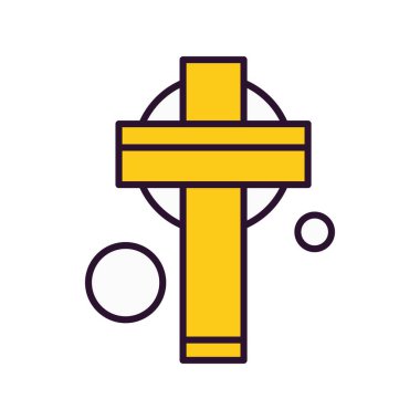 Aziz Patrick konsept simgesi, vektör illüstrasyonu