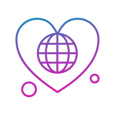 Vektör Kalp Ağı simgesi 