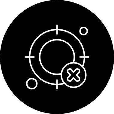  hedef simge, vektör illüstrasyonu