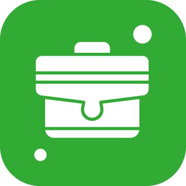 Vektör valizi web simgesi