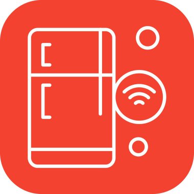 Nesnelerin internet konseptinin basit vektör simgesi