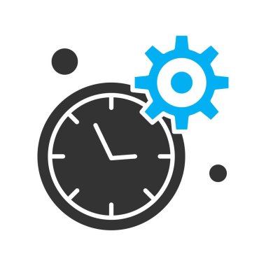 Renkli Vektör Saat Simgesi 