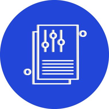 Belgenin vektör illüstrasyonu, basit simge tasarımı