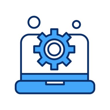  dizüstü bilgisayar simgesi, vektör illüstrasyonu 