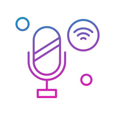 Nesnelerin internet konseptinin basit vektör simgesi