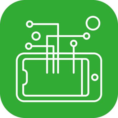teknoloji konsept simgesi, vektör illüstrasyonu