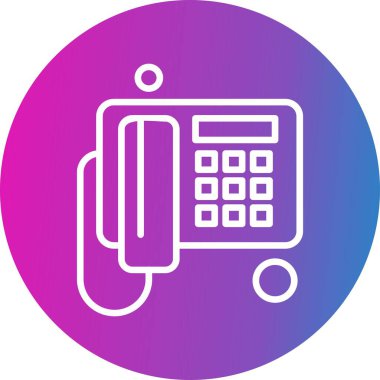 Vektör telefon simgesi illüstrasyonu  