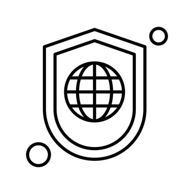 Vektör kalkanı ağ simgesi